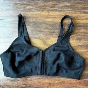 Comfort Choice Black Front Closure Posture Bra